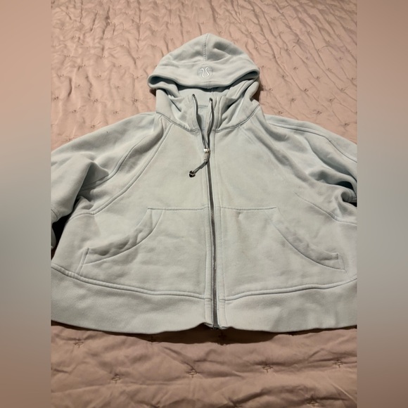 Lululemon Scuba Oversized Full-Zip Hoodie XS/S sheer blue - Picture 4 of 14